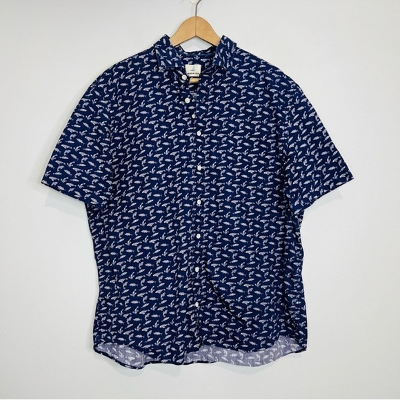 Johnnie-O Blue Tottenham Hangin’ Out Button Up Shirt XL - Picture 3 of 9